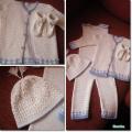 Baptizes suit - Baptism clothes - needlework