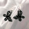 iced butterflies - Earrings - beadwork