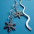 Snowflakes - Book tabs - beadwork