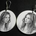 Decoupage earrings 240 - Earrings - beadwork