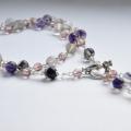 Fluorite glass necklace - Necklace - beadwork