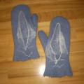 Jeans style - Gloves & mittens - felting