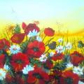 Poppies - Acrylic painting - drawing