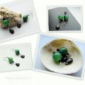 Agate - Earrings - beadwork