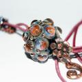 Beads " Оbuolys with flower " - Necklace - beadwork