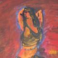 Gypsy dance - Acrylic painting - drawing