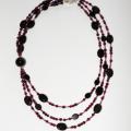 Garnet necklace - Necklace - beadwork