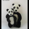 Panda - Dolls & toys - felting