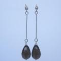 Silver earrings - Earrings - beadwork