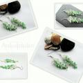 Bubbles Curtain - Earrings - beadwork