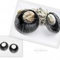 Gimped black - Earrings - beadwork