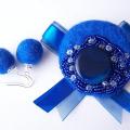 Blue as .... - Brooches - felting