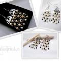 The pearl clusters - Earrings - beadwork