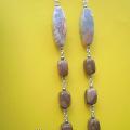 112thJasper spidery and coconut. - Earrings - beadwork