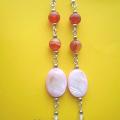 110thAgate, sink, glass. - Earrings - beadwork