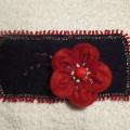 red flower - Hair accessories - felting