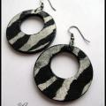 Earrings " Zebriuko " - Earrings - beadwork