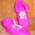 bright pink - Shoes & slippers - felting