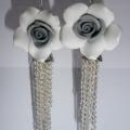 Roses - Earrings - beadwork