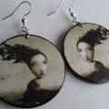 decoupage earrings 268 - Decoupage - making