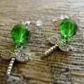 Dragonflies - Earrings - beadwork