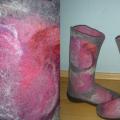 Pastel felted - Shoes & slippers - felting