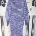 Purple dress MARGA - Dresses - knitwork