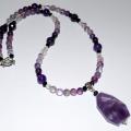 Beads of fluorite - Necklace - beadwork