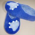 " buttons " - Shoes & slippers - felting