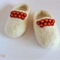 Children felt slippers, bubbles - Shoes & slippers - felting