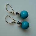 Turquoise - Earrings - beadwork