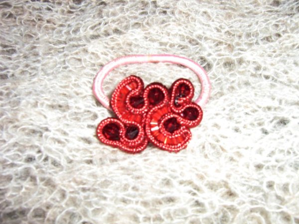 hair brooch - Soutache