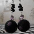 Speckle - Earrings - felting