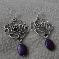 Flowers - Earrings - beadwork