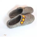 " brown " - Shoes & slippers - felting