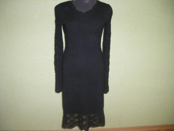 knitted dress from merino wool - Dresses