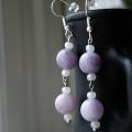 Purple paradise - Earrings - beadwork