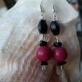 Pink joy - Earrings - beadwork