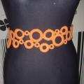 belt air bubbles orange - Other clothing - needlework