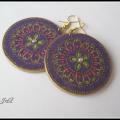 Oriental earrings - Earrings - beadwork