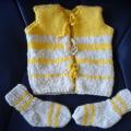 Woolen komlektas newborn baby - Blouses & jackets - knitwork