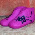 red, pink - Shoes & slippers - felting