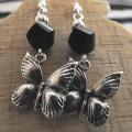 Two Butterflies - Earrings - beadwork