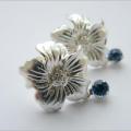 " flowers " - Earrings - beadwork