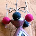 Cheaper by the Dozen - Earrings - felting