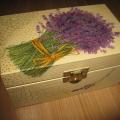 Lavender box - Decoupage - making