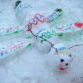 Snow small bug - Outdoor decorations - making