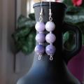 Purple Pastel - Earrings - beadwork