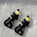 Kitty - Earrings - beadwork