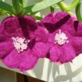 Purple - Hair accessories - felting